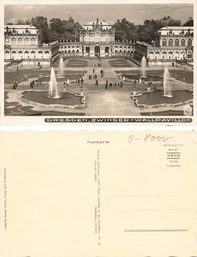 Dresden Zwinger Wallpavillon * um 1930 ​​​​​​​Verlag Hahn-Foto7605
