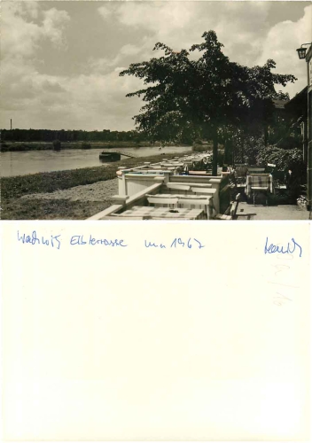 Wachwitz Dresden Elbterrasse Druckvorlage 1967 
