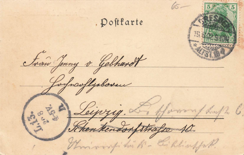 Wachwitz Dresden Pillnitzerstrasse 80 Villa Hecht o 1902