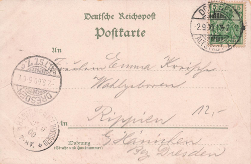 Dresden Weinrestaurant Rebstock Schössergasse 12 Litho o 1900