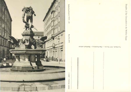 Dresden Weisse Gasse Gänsedieb Brunnen *1967 Hanich1978