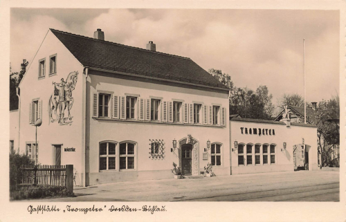 Weisser Hirsch Dresden Restaurant "Trompeter" Buehlau * um 1930