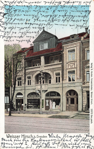 Weisser Hirsch Dresden Bautzner Landstrasse 9 Farberei o 1907