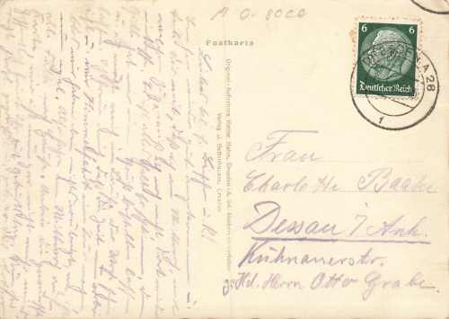 Weisser Hirsch Dresden Restaurant Luisenhof o 1938 Hahn-Foto10693