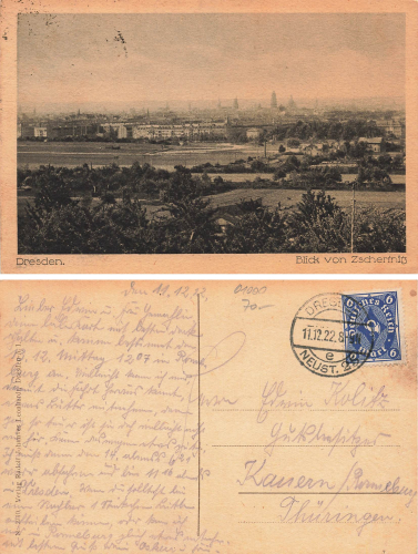 Zschertnitz Dresden o 1922