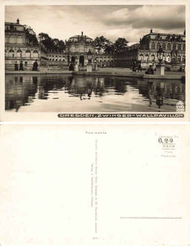 Dresden Zwinger Wall Pavillon * um 1930 ​​​​​​​Verlag Hahn-Foto7599
