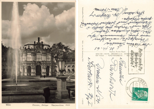 Dresden Zwinger Wall pavillon o 1962 ​​​​​​​Verlag Hahn-Foto10653