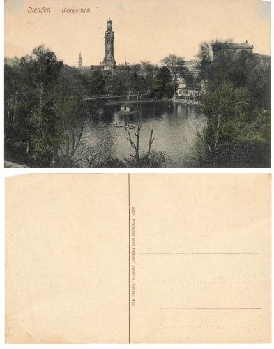 Dresden Zwingerteich  um 1910