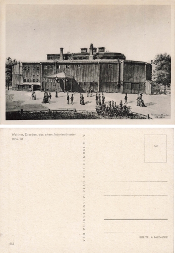 Dresden das ehemalige Interimstheater 1869-78 um 1954
