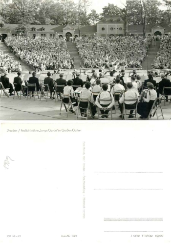 Dresden open-air theater "Junge Garde" Grosser Garden *1970 Hanich1909
