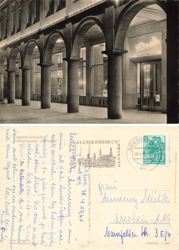 Dresden Altmarkt women's fashion industrial store HOnetta o 1961