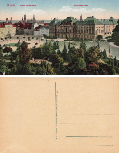Dresden Neustadt Kaiser Wilhelm Platz Japanisches Palais * um 1920