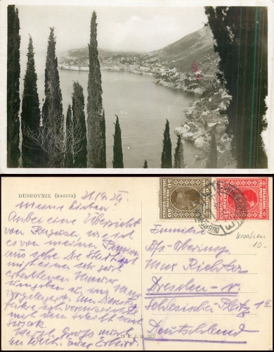 Dubrovnik Ragusa o 22.9.1929