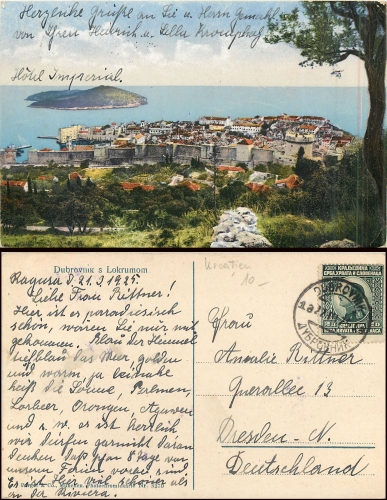 Dubrovnik Lokrumom o 22.3.1925