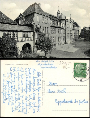 Duderstadt Ursulinenkloster o 26.05.1956