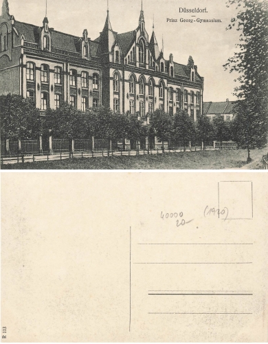 Dusseldorf Prince Georg grammar school * 1910