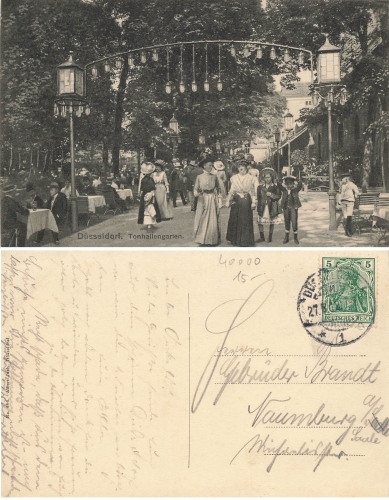 Düsseldorf Gewerbe und Industrie-Ausstellung Tonhallengarten o 27.5.1912