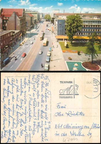 Duisburg Koenigstrasse um 1960