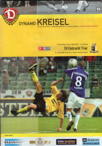 Dynamo Kreisel Dynamo Dresden - SV Eintracht Trier 2004/2005 Heft 11