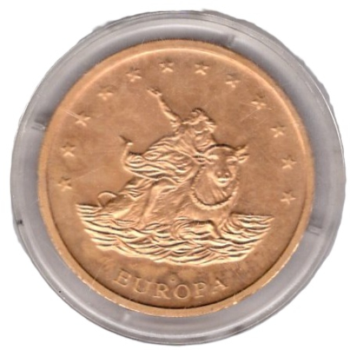 ECU Deutschland 1993 Medaille Europa auf dem Stier