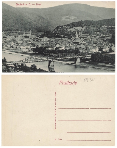 Eberbach Neckar Brücke *ca. 1910