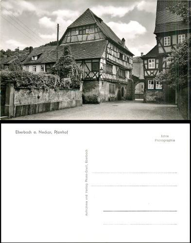 Eberbach Neckar Pfarrhof *ca. 1950