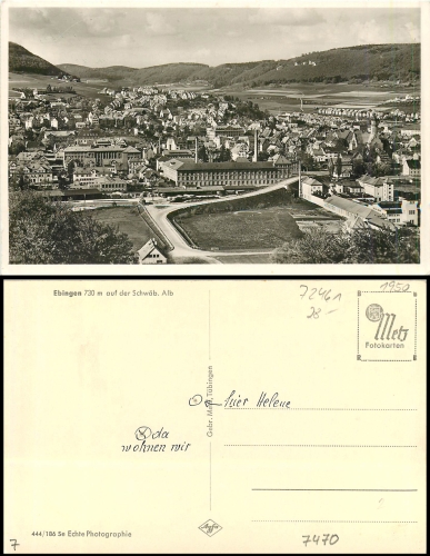 Ebingen Totalansicht *ca. 1940