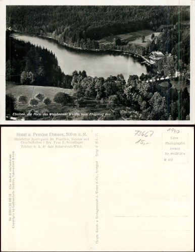 Ebnisee, vom Flugzeug Hotel *ca. 1940