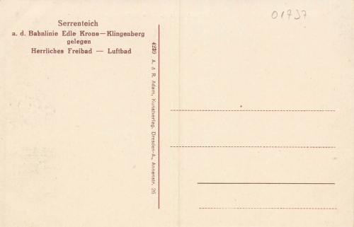 01774 Edle Krone Klingenberg Serrenteich * um 1910