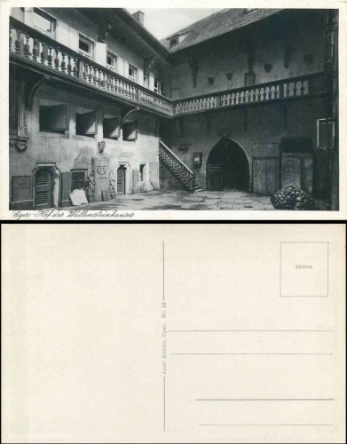 Eger, Hof des Wallensteinhauses, * ca. 1930