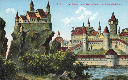 Eger Wenzelsburg Sudetengau Böhmen Cheb o 1938