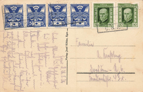 Eger Sudetengau Böhmen Cheb o 1926