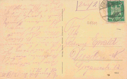Eibenstock Erzgebirge Totalansicht o 1925
