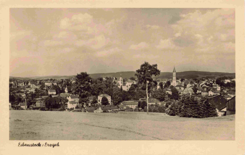 Eibenstock Erzgebirge Totalansicht * 1955