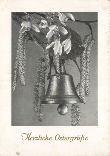 58769 Einsal via Altena rural postmark on Easter postcard o 1952