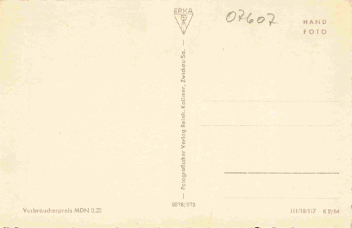 Eisenberg Thüringen Konsum Gaststätte "Waldschlößchen" * 1964