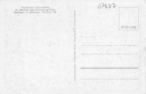 Eisenberg Thüringen Pfarrmühle * um 1950