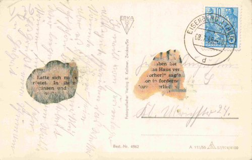 Eisenberg Thüringen Platz der Republik o 1955