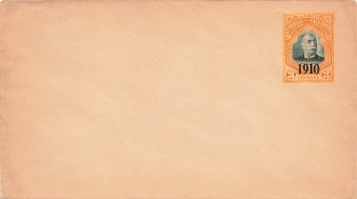 El Salvador Tres Centavos postal stationery cover 1910 *