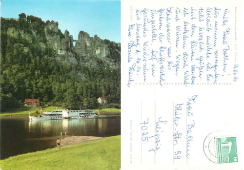 Eldampfer vor der Bastei o 6.6.1986