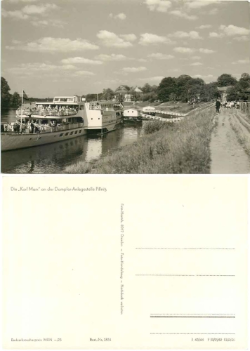 Elbe steamship "Karl Marx" in Pillnitz *1966 Hanich1831