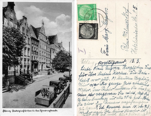Elbing Westpreussen Spieringstrasse Elblag o 13.3.1940