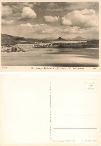 Sächsische Schweiz Kaiserkrone und Zirkelstein * 1966 ​​​​​​​Verlag Hahn-Foto13425