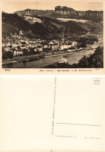 01814 Bad Schandau und die Schrammsteine * 1963 ​​​​​​​Verlag Hahn-Foto4021