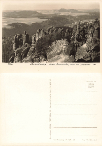 Elbe Sandstone Mountains, Vordere Schrammsteine, Climbing Rocks * 1965 Hahn Publishing House-Photo 3385