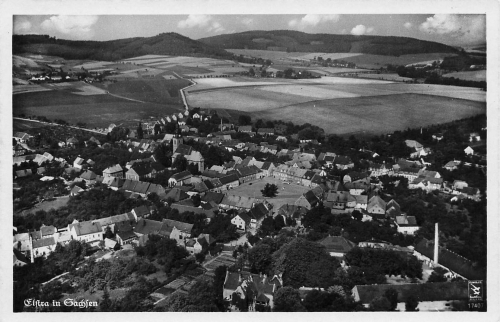 01920 Elstra Sachsen Fliegeraufnahme * um 1930