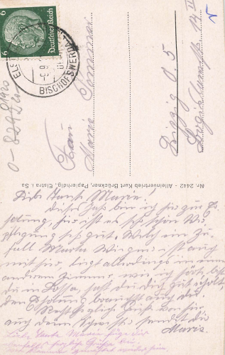 01920 Elstra Sachsen Schloss Erholungsheim o 1937