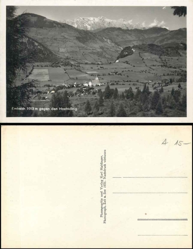 Embach Lend mit Hochkönig * ca. 1930