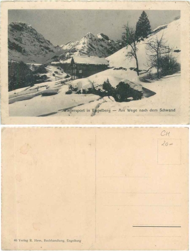 Engelberg paths to Schwand * ca. 1920