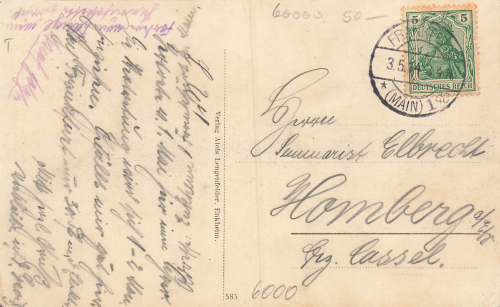 Enkheim Frankfurt Neue Schule o 3.5.1914